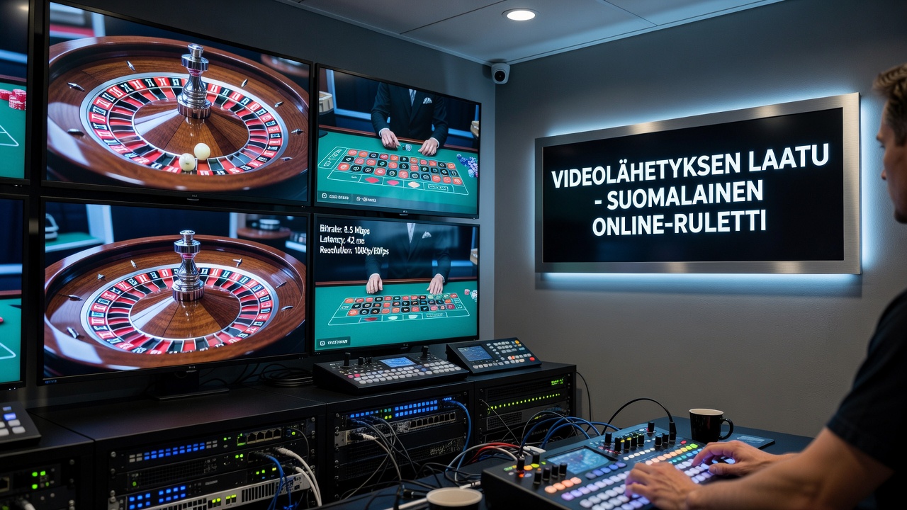 Adaptive bitrate streaming dashboard monitoring Finnish roulette sessions