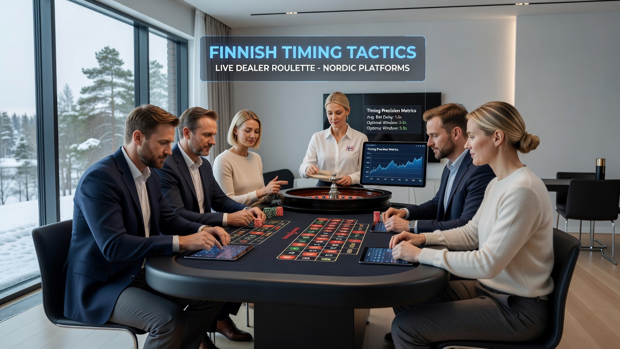 Detailed view of timing interface used by players on Nordic live roulette tables